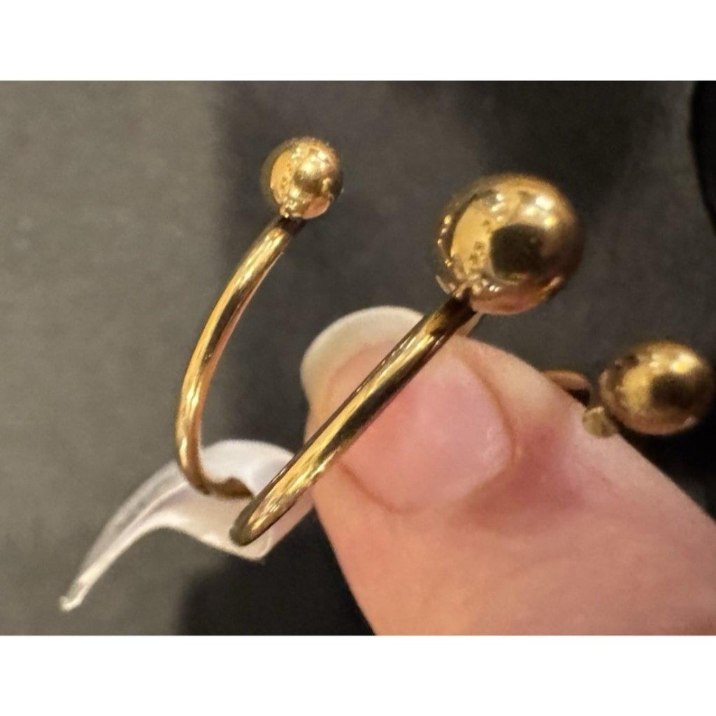 Acero Gold Coiled Balls Stacked Womens Ring Gold Stainless Steel 316l 17 Us 7